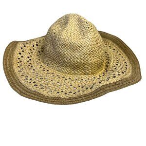 Eddie‎ Bauer Floppy Paper Straw Hat Spring Summer Beach Festival Casual
